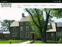 Tablet Screenshot of gavinconstruction.com